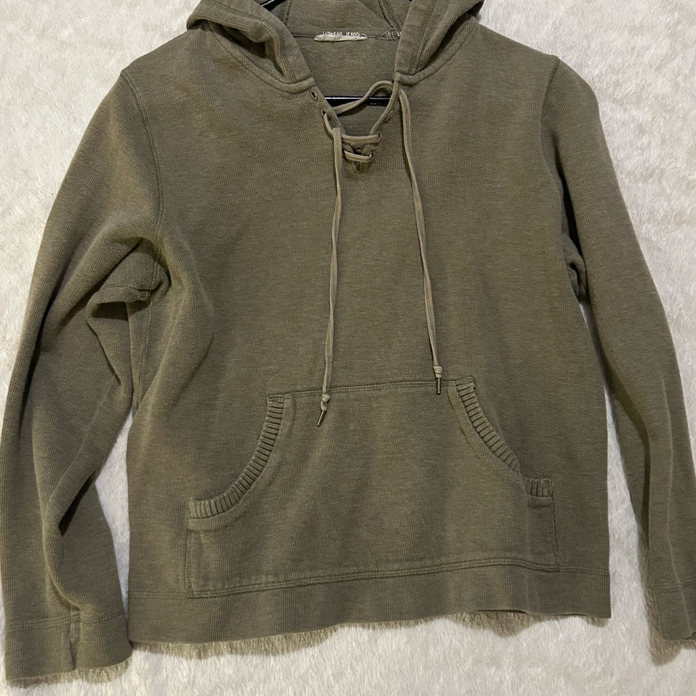 Green hoodie